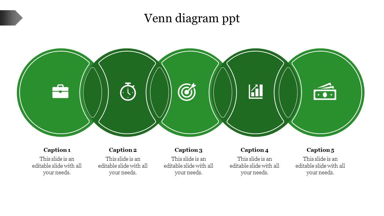 free venn diagram ppt-Green